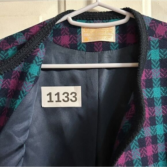 Pendleton Woolen Mills Pure Virgin Wool Blazer Jacket Women’s 14 Multicolor EUC - Picture 9 of 9